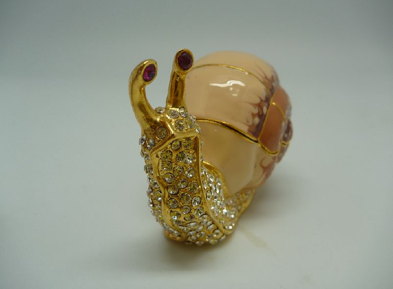 手工彩繪珠寶－蝸牛珠寶盒A3